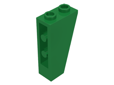 Brick Sloped Inverted 75° 2 x 1 x 3 in Green