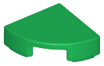 Tile Round 1 x 1 Quarter in Green
