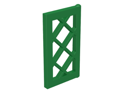 Window 1 x 2 x 3 Pane Latticed in Green