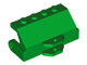 Street Sweeper Brush Holder with Towball Fitting in Green