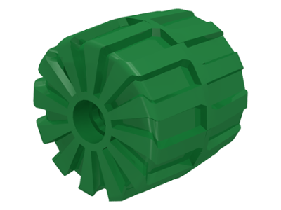 Wheel Hard Plastic Medium (35mm D. x 31mm) in Green