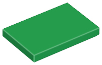 Tile 2 x 3 in Green
