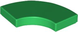 Tile 2 x 2 Curved, Macaroni in Green
