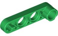 Technic Beam 1 x 4 Thin with Stud Connector in Green