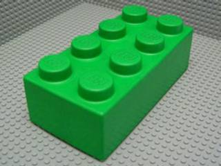 Brick Soft 2 x 4 in Green