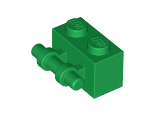 Brick Special 1 x 2 with Handle in Green