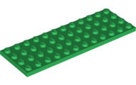 Plate 4 x 12 in Green