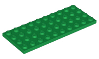 Plate 4 x 10 in Green