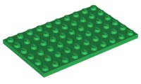 Plate 6 x 10 in Green