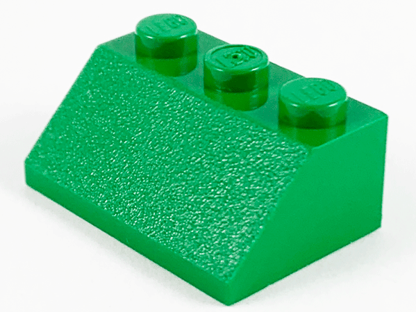 Brick Sloped 45° 2 x 3 in Green