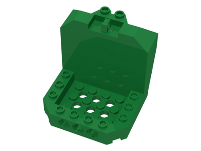 Cockpit 6 x 6 x 5 with Hinge in Green