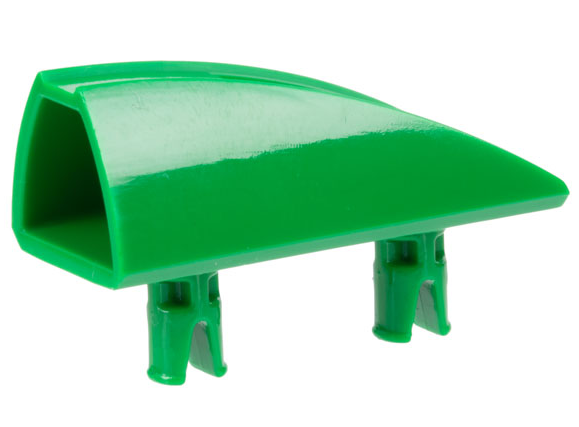 Fairing 1 x 4 Side Flaring Intake with Two Pins in Green