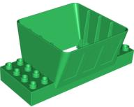 Duplo Loading Chute / Silo with 2 x 4 Base Bricks in Green