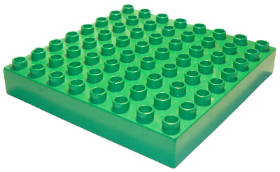 Duplo Brick 8 x 8 in Green