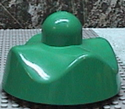 Primo Stacking Base Round Wavy Small, One Top Stud in Green