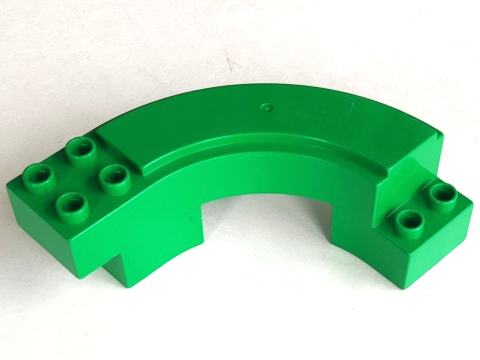Duplo Road Section, Curve in Green