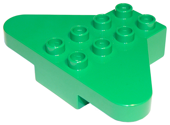 Duplo Brick 2 x 4 with Wings in Green
