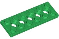 Technic Plate 2 x 6 [5 Holes] in Green