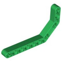Technic Beam 1 x 11.5 Double Bent Thick in Green