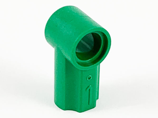 Technic Axle and Pin Connector Angled #1 in Green