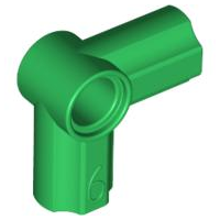 Technic Axle and Pin Connector Angled #6 - 90° in Green