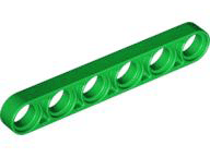 Technic Beam 1 x 6 Thin in Green