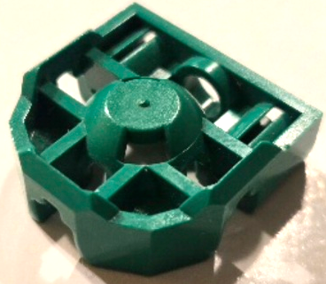 Technic Pin Connector Block 3 x 3 x 1 in Green