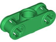 Technic Axle and Pin Connector Perpendicular 3L with Centre Pin Hole in Green