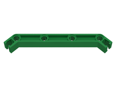 Znap Beam 11, 4 Holes, 2 Bends in Green