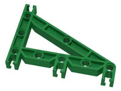 Znap Beam 9, 8 Holes, Triangular in Green