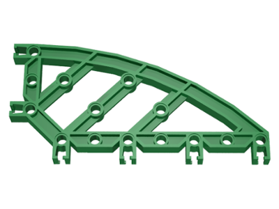 Znap Beam 16, 14 Holes, Curved in Green