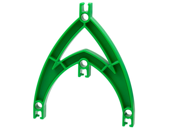 Znap Beam Double Curve 4 Holes in Green