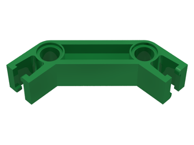 Znap Beam 4, 2 Holes, 2 Bends in Green