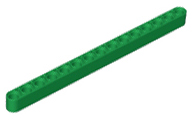 Technic Beam 1 x 15 Thick in Green