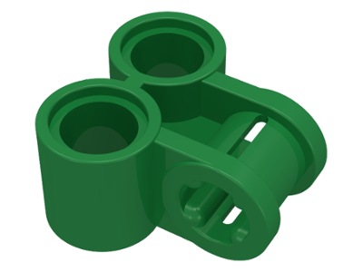 Technic Axle and Pin Connector Perpendicular Double in Green