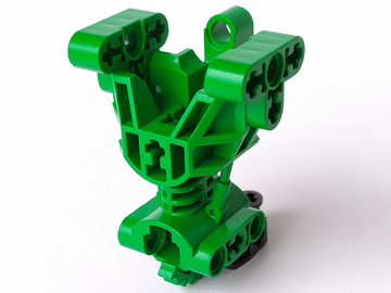 Large Figure Skeletal, Torso, Gearbox in Green