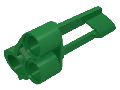 Technic Panel Fairing # 5 Small Short, Large Hole, Side A in Green