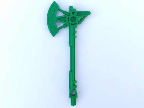 Large Figure Weapon Axe in Green