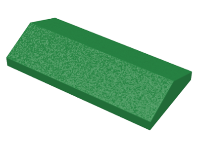 Brick Sloped 33° 2 x 4 Double in Green
