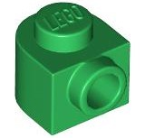Plate Special 1 x 1 x 2/3 Half Round with Side Stud in Green