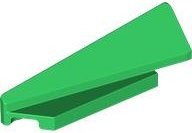 Brick Wedged, Sloped 1 x 5 x 1 1/3 Left in Green
