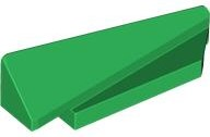 Brick Wedged, Sloped 1 x 5 x 1 1/3 Right in Green