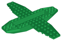 Plane, Bottom 18 x 16 x 1 x 1 1/3 in Green