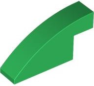 Brick Curved 1 x 4 x 1 2/3 No Studs in Green