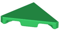 Tile 45° Cut 2 x 2 (Triangle) in Green