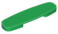 Duplo Train Action Plate [PLAIN] in Green