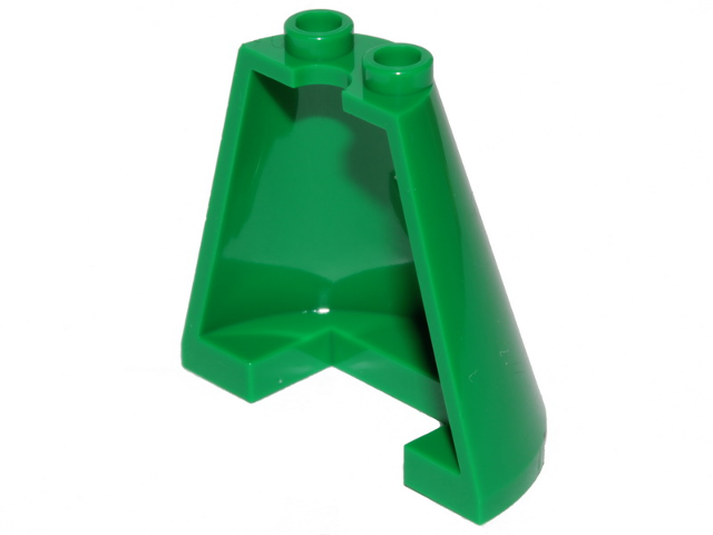Cone Half 2 x 4 x 3 in Green