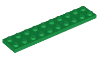 Plate 2 x 10 in Green
