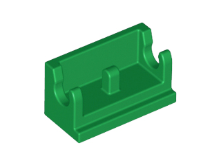 Hinge Brick 1 x 2 Base in Green