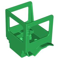 Duplo Backhoe Tractor Cabin in Green